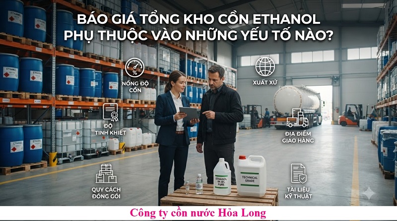 Tổng kho cồn ethanol – Nguồn cung số lượng lớn, ổn định cho doanh nghiệp